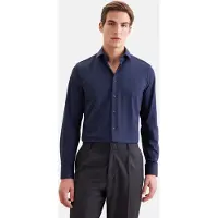 Seidensticker Chemise bleu foncé