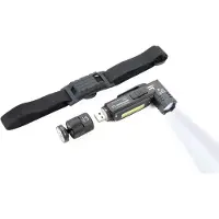 Troika Eco Knicklicht Black Hand + Cob Led Flashlight Argenté