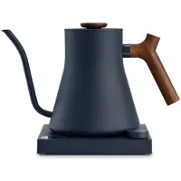 Fellow Bouilloire - Stagg EKG PRO, bouilloire électrique Stone Blue avec poignée en noyer, 900 ml, Bouilloire électrique, Bleu, Marron