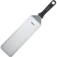 Westmark Spatule Master Line, 27,5 x 9,5 cm, coudée, flexible, sb, Ustensiles de cuisine, Noir, Argent