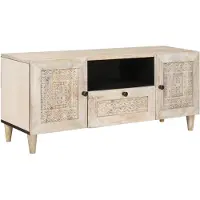 vidaXL Élément TV avec tiroirs Blanc 105 x 33 x 46 cm Bois composite