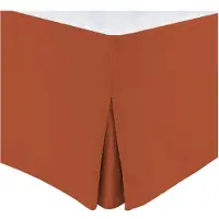 HOME LINGE PASSION Jupe de lit - - 160 x 200 cm + 30 cm - Terracotta
