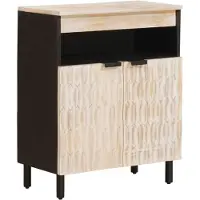 vidaXL Sideboard Blanc lavé 60 x 33 x 75 cm
