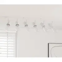 vidaXL Spot encastré avec spots Blanc 73 x 6,5 x 11,5 cm Métal