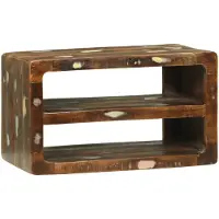 vidaXL Meuble TV 60 x 32 x 36 cm Bois massif de récupération