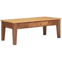 vidaXL Table basse marron 110 x 55 x 40 cm bois massif mangue