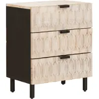 vidaXL Cabinet de chevet Blanc