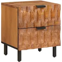 vidaXL Cabinet de chevet avec tiroir Marron 40 x 33,5 x 46 cm