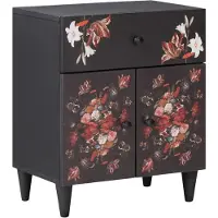 vidaXL Table de chevet avec tiroir Multicolore 50 x 33 x 60 cm