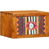 vidaXL Cabinet de chevet Marron 35 x 30 x 22 cm Bois d'acacia massif