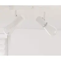 vidaXL Spot encastrable avec spots Blanc 26 x 6,5 x 11,5 cm Métal