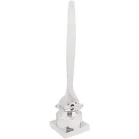 vidaXL Sculpture Argent 26x26x110 cm Hélice demi