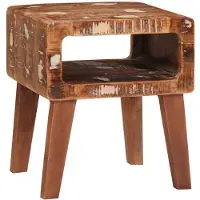 vidaXL Tables d'appoint Marron 40 x 32 x 46 cm Bois de mangue massif