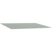 vidaXL Tissu de remplacement pour store, vert et blanc, 600 x 350 cm, polyester