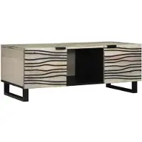 vidaXL Table basse blanche 100 x 54 x 40 cm en aggloméré