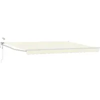 vidaXL Store électrique rétractable, couleur crème, 4,5 × 3 m