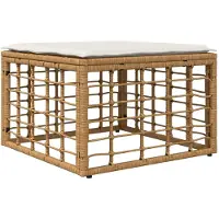 vidaXL Ensemble de canapés d'extérieur , 9 pièces, polyester naturel et blanc crème