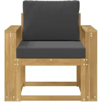 vidaXL Ensemble de canapés d'extérieur, 2 pièces, polyester, blanc et anthracite