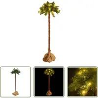 The Living Store Palmier artificiel avec LED 150 cm