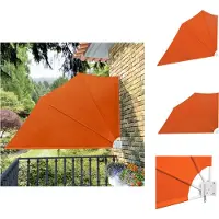 vidaXL Éventail de balcon pliable Terracotta-Rouge 160×240 cm - Parasols et ombrelles