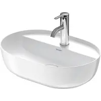 Duravit Vasque à poser LUV sans robinetterie 500x350mm 1 trou robinetterie blanc (35 cm, 50 cm)