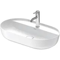 Duravit Vasque à poser LUV o ÜL m HLB 700x400mm 1 HL blanc satiné (400 mm, 700 mm)