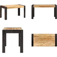 vidaXL Table de salle à manger 140x70x76 cm Mango massif rugueux - Table de salle à manger - Table de salle à manger - Tables de salle à manger