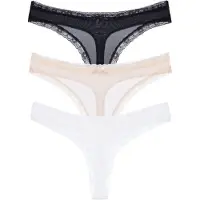 Dorina String beige clair / noir / blanc