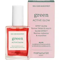 Manucurist Paris Active Glow, durcisseur pour ongles, 15 ml, nourrissant, brillant, translucide, pinceau, flacon