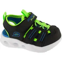 SKECHERS WIP 407033N-BKLM in Black color size 22