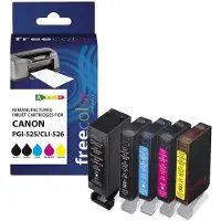 Freecolor K10269F7 Patrone Canon PGI-525XL black + CLI-526XL BK/C/M/Y remanufactured