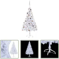 The Living Store Arbre de Noël artificiel éclairage boules 150cm 380 branches