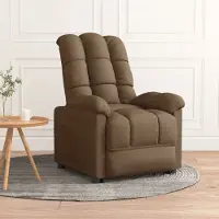 Prolenta Maison Exclusive - Fauteuil relax en tissu marron