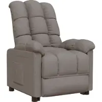 Syfax Fauteuil relax Taupe Tissu