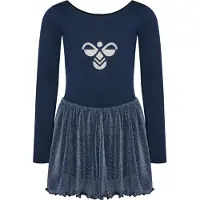 Hummel Robe de sport bleu marine / bleu foncé / blanc