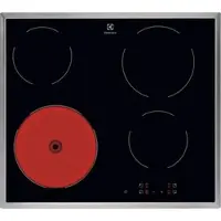 Electrolux Série 300 LRR6430M, Noir, Inox, Intégré, 60 cm, Céramique, Céramique, 4 zone(s)