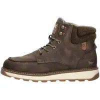 Mustang Bottes à lacets 'Veterschoenen Hoog' brun foncé