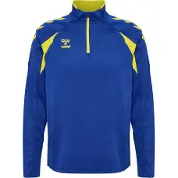 Hummel Sweat de sport bleu marine / jaune clair