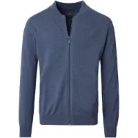 Casamoda Cardigan Zippé Bleu