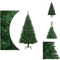 vidaXL Arbre de Noël artificiel avec Branches Épaisses Vert 210 cm PVC - Sapins de Noël