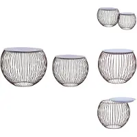 vidaXL Table basse, lot de 2, dorée - Tables basses