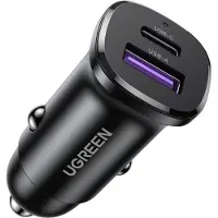 UGREEN Chargeur de Voiture EC305 2 Ports 30W Noir