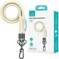 Usams Lanyard universel pour téléphone 1,2 M Jaune/Jaune Zb282Gs05 (Us-Zb282)