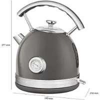 ProfiCook PROFI COOK 511192 Bouilloire PROFI COOK PC-WKS 1192, anthracite/acier inoxydable