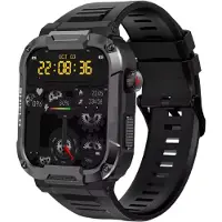 Mormark Montre connectée militaire, montre de sport outdoor avec GPS, fréquence cardiaque, étanche