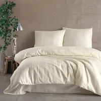 Darymex Draps de lit en satin de coton CAPITAL ECRU/160x200 EXCLUSIF