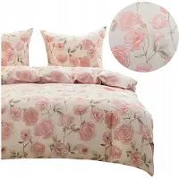 Cotton World Coton world Ensemble de literie 140x200 Roses délicates 3D
