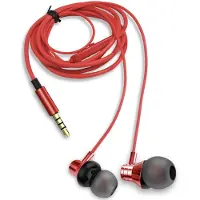 Aiwa Casque intra-auriculaire ESTM-50RD/ avec Microphone/ Jack 3.5/ Rouge
