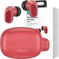 Usams Casque Bluetooth 5.1 Tws Bhseries Wireless Rouge/Rouge Bhubh03