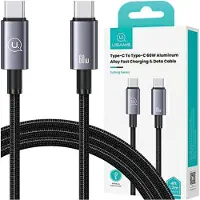 Usams Kabel Usb-C Na Usb-C 60W 1,2Mfast Charging Stalowy/Tarnish Sj661Usb01 (Us-Sj661)